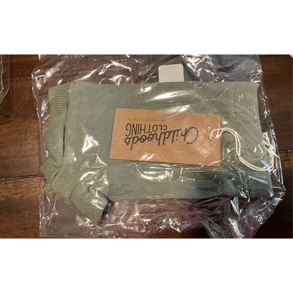 NWT Childhoods Clothing - RIB KNIT SHORTS CO -BASIL - Picture 2 of 2
